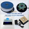 ASENTE 7 LED Light Base for Glass Art - White Light LED Display Base - LED Base Lights for Crystals - Lighted Display Stand w/ Mirror Top for More Dimension
