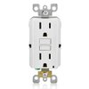 Leviton GFCI Outlet, 15 Amp, Self Test, Non Tamper-Resistant with LED Indicator Light, Protection from Electric Shock and Electrocution, GFNT1-W, White