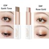 ALNGFUIK 12 Colors Glitter Eyeshadow Stick,Double Colors Shimmer Eye Shadow Stick Gradient Eye Makeup