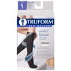 Truform Women's Compression Stockings, 20-30 mmHg, Thigh High Length, Open Toe, Opaque, Beige, Medium