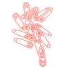 Jili Online 150pcs Pink Mini Rattles Safety Pins Pacifier Charms Table Scatters Decoration Christening Baby Shower Supplies