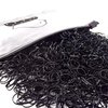 Tesvyns 1500pcs Mini Hair Rubber Bands, Non-slip Rubber Hair Bands for Girls, Elastic Hair Ties(0.5 inch) Black