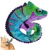 ME GUSTA PET Lizard Catnip Toys with North American Catnip | Lizard Cat Toy Crinkle Paper Sound | Lizard Kitten Toy Teething Chew | Cats Kicker Crinkle Paper | Chameleon Cat Toy 4.5-INCH