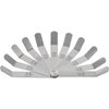 A308 Offset Valve Tappet Gauge Set Premium 11-Blade Feeler Gauge Kit Sizes from 0.004" to 0.014" Includes Two Red Handles