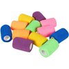 Juvale 12 Rolls Self Adhesive Stretch Bandage Wrap 2 Inch x 6 Yards, Adherent Cohesive Vet Tape for First Aid, Wrist and Ankle Swelling, Animals, Pets, Sports (6 Colors)
