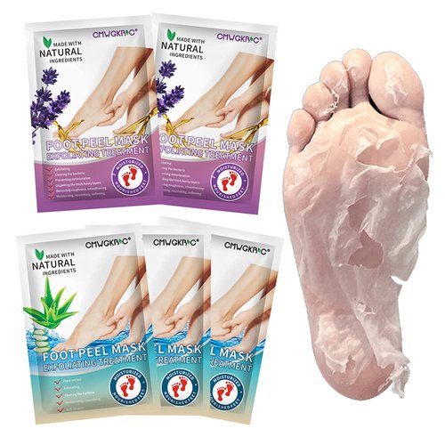 5 Pack Foot Peel Mask,Exfoliator Peel Off Calluses Dead Skin Callus Remover,Foot Peeling Masks for Dry Cracked Feet, Dry Skin Moisturizer for Soft and Smooth Touch Feet Men and Women