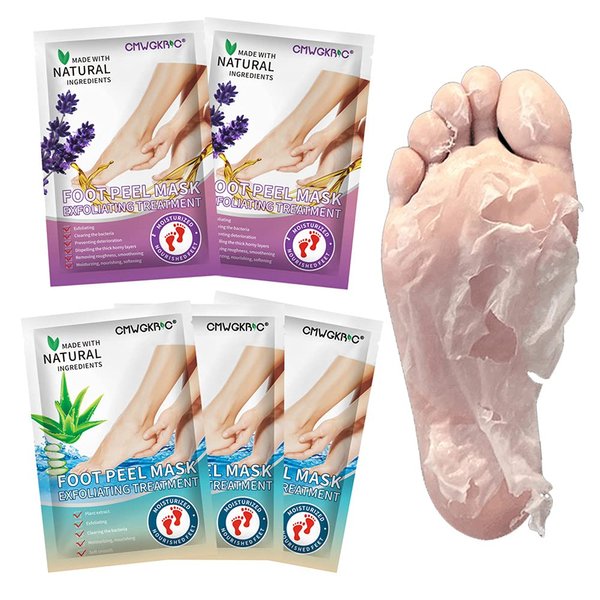 5 Pack Foot Peel Mask,Exfoliator Peel Off Calluses Dead Skin Callus Remover,Foot Peeling Masks for Dry Cracked Feet, Dry Skin Moisturizer for Soft and Smooth Touch Feet Men and Women