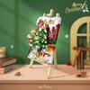 MEIEST Mini Building Blocks Christmas 3D Painting Model Set,Creative DIY Simulation Particle Stereograph Collection Construction Building Bricks Toy,Home Decor,14+(Christmas Tree)