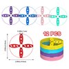 Ivtivfu Flying Disc Launcher Toy Supplements (12PCS), Outdoor Toys for Ages 3 4 5 6 7 8 Boys and Girls, Suitable for Handheld and Stomp Disc Launchers, Outside Kids Games for Beach Yard and Park
