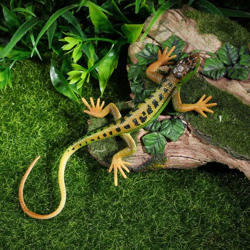 NUOBESTY Realistic Fake Lizards Artificial Model Reptile Lizard Plastic Lizards Action Figures Trick Playthings, 2Pcs