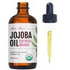 Kate Blanc Cosmetics Jojoba Oil for Hair Growth, Face, Skin (2oz, Organic, Pure) Stocking Stuffers Christmas Gifts for Women, Men, Mom, Dad, Teen. Gua Sha Oil for Facial Massage and Dermaplaning