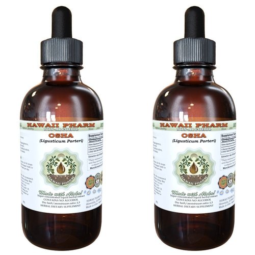 OSHA Alcohol-Free Liquid Extract, OSHA (Ligusticum porteri) Dried Root Glycerite Natural Herbal Supplement, Hawaii Pharm, USA 2x2 fl.oz