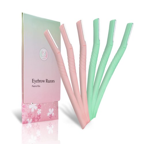 Eyebrow Razor Dermaplaning Tool Sangle Sopffy 6 Pcs Face Razors for Women Sensitive Skin Eyebrow Trimmer Facial razor Face shavers with Safety Cover for women Skincare