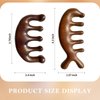 2 Pack Massage Comb Scalp, Wooden Wide Tooth Hair Comb Head Tool Meridians Scalp Massage, Handmade 100% Natural Green Sandalwood Wide Tooth Combs