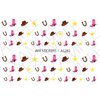 Cowgirl Texas Water Nail Art Transfers Stickers Decals - Set of 72 - A1281