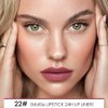 evpct 1Pcs Light Mauve Red Matte Lip Liner and Lipstick Combo Set Kit for Women, DNM Magic Neutral Lipstick 24 Hours Original Lipstick and Lips Liner Pencil Stain Makeup Long Lasting Waterproof, 22#