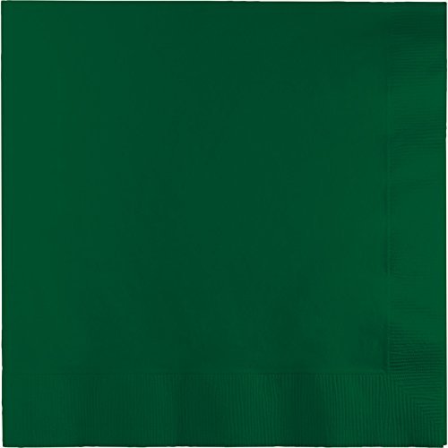 Creative Converting Table Needs, 3 Ply Dinner Napkin, Party Supplies, Hunter Green, One Size, 25ct