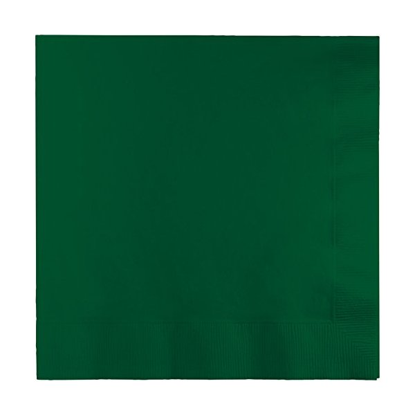 Creative Converting Table Needs, 3 Ply Dinner Napkin, Party Supplies, Hunter Green, One Size, 25ct