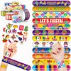 48 Mexican 24PCS Fiesta Temporary Tattoos Sticker 24PCS Slap Bracelets Perfect for Themed Birthday Party Favors Baby Showers or Classroom Rewards Ideal Decor and Gifts for Girls and Boys