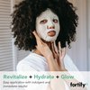 Fortify Facial Sheet Mask - Hyaluronic Acid, Aloe, and Zeolite - Moisturizing & Anti Aging - Creates Protective Barrier - Vegan, Cruelty Free - Made in Korea - 5 Pack