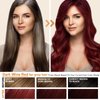 Dark Wine Red Hair Dye Shampoo for Gray Hair Coverage, Natural & Long-lasting Hair Color Shampoo Para Canas Mujer, 3 in 1 Herbal Shampoo Hair Dye Christmas Gifts for Men Women 500ml