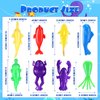 Sotiff 24 Pieces Finger Slingshot Ocean Theme Toys Ornament Slingshot Marine Life Fingers Stretchy Funny Rubber, Simulation Animals for Flying Games and Party Favors