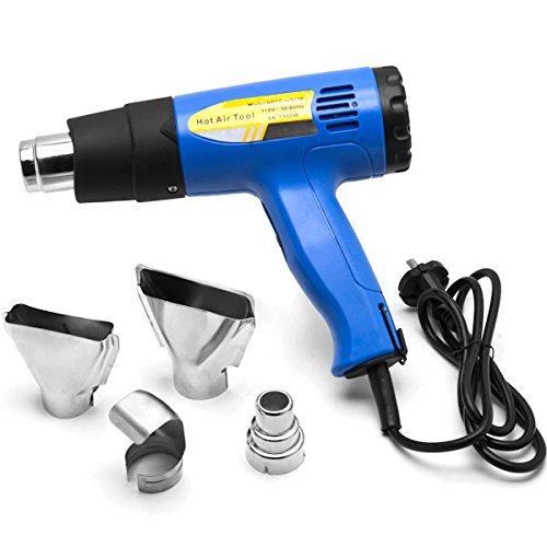 Biltek Heat Gun Kit w/Accessories 1500 Watt Dual Temperature Shrink Wrapping 752-1022F