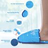 NEWGO Foot Ice Pack Slippers for Plantar Fasciitis, 2 Pack Gel Ice Packs for Foot Pain Relief, Hot Cold Therapy Gel Ice Slippers Cold Compress for Post Foot Surgery, Swollen Feet - Blue