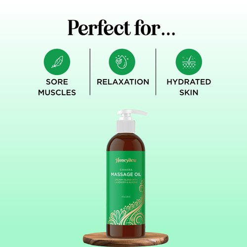 Lavender Massage Oil for Massage Therapy - Aromatherapy Full Body Massage Oil for Men and Women with Coconut Oil Lavender Oil and Sweet Almond Essential Oil - Therapeutic Grade Non GMO and Vegan