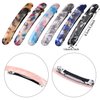 12 Pieces Hair Barrettes for Women Tortoise Shell Hair Barrettes Acetate French Skinny Hair Clip Automatic Ponytail Barrettes for Women Fine Hair Thin Hair Accessories