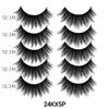 Laflare Premium Silk Lashes 3D Faux Mink Eyelashes Multipack, Light, Natural Looking, Professional Easy to Apply Eyelashes in a Knitted Style 5 Pairs Value Pack (24KX5P)