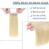 SEGO Short Hair Extensions Clip in Human Hair 6 Inch Hairpiece Human Hair Toppers for Women With Thinning Hair Adding Hair Volume -1 Pcs 10g Platinum Blonde