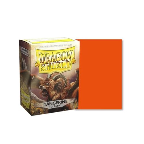 Dragon Shield Standard Size Card Sleeves – Classic Tangerine 100 CT - MTG Card Sleeves are Smooth & Tough - Compatible with Pokemon, Yugioh, & Magic The Gathering Card Sleeves