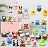 32Pcs Mini Plush Animals Toy Set Assortment Christmas Easter Bulk Stuffed Keychain Party Favors for Kids Small Animals Decorations Toys Carnival Prizes Birthday Goodie Bag Fillers