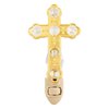24k Gold Cross Night Light - Clear Mascot Crystal