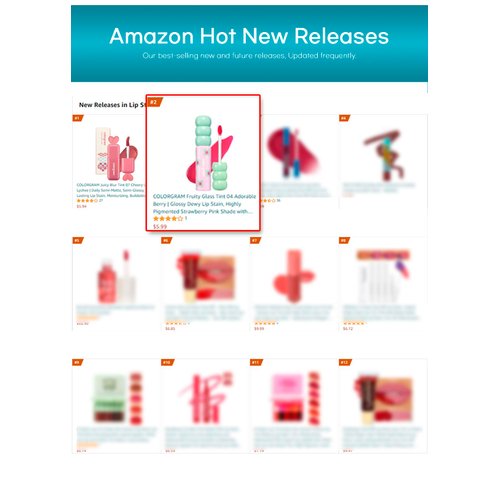 COLORGRAM Fruity Glass Tint 03 Soda Cool Peach | Glossy Dewy Lip Gloss, Highly Pigmented Peach, Pink Shade with Glowing effect, Buildable & Blendable 0.11 Oz.