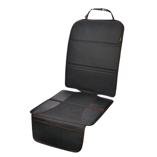 PIDO car seat Protector Under Baby , Mat for Leather Seats,Carseat with Thick Padding and Storage Pockets to Protect Vehicle Cloth and Leather Upholstery