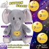 Cuteoy Plush Gray Elephant Star Projector Musical Adjustable Singing Night Light Stuffed Animals Glowing Plushies Toy Gifts for Kids Birthday Easter Christmas,13''
