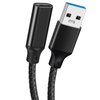 USB C 3.20 Gen2 Extension Cable 0.5ft/15cm, 100W5A PD Fast Charging, 10Gbps Data Transfer, 4K@60Hz Video Output Monitor Cable for iPhone/MacBook/iPad/Galaxy/USB C Hub (Black-A)