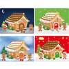 Make A Gingerbread House Stickers for Kids Christmas Craft Kit for Xmas Party Game Decorating Activity Holiday DIY Supplies 12 Sets