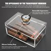 Scotte Acrylic Cigar Humidor Jar/case/Box with Humidifier and Hygrometer,humidor That can Hold About 20 Cigars (Clear-1)…
