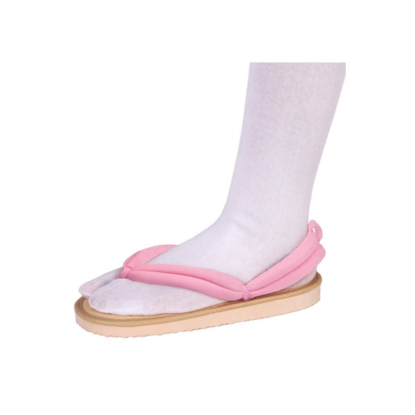 Wolancy Cosplay Clog Shoes Tanjiro Nezuko Rengoku Shinobu Costume Shoes with Socks Pink