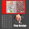 30-Pocket Coin Pages for Collectors, Standard 9-Hole Coin Collection Pages, 10 Sheets Coin Sleeves, Coin Collecting Supplies (30 Pocket -10 Sheets)