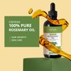 AEKONIK Pure Rosemary Essential Oil, 4 Oz , Moisturizing Hair Serum for Frizzy and Damaged Hair, Face and Skin Care -Organic Hair Growth Oil for Men and Women