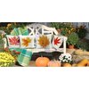 All Smiles Fall Throw Pillow Covers 18x18 Set of 4 Decorative Thanksgiving Autumn Kitchen Home Decor Cushion for Porch Couch,Outside Outdoor Harvest Decorations Maple Leaves