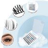 Lash Clusters 84 Pcs Cluster Lashes Eyelash Clusters DIY Cluster Eyelash Extensions Individual Lashes Thin Band & Soft(Monsoon,D-8-16mix)