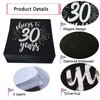 CHANGCAO50Pieces BlackandSilver30th Birthday Napkins30th Wedding Anniversary Napkins30th Birthday Decorative Men's and Women's Party Supplies Cocktail Napkins in a black, Cheers to 30 Years