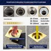 Shower Drain Floor Drain Backflow Preventer Magnetic Levitation One-Way Drain Valve Fast Drainage Shower plug Insert Drain Plug Fit for Tube Depth 2.56-4.13in (Caliber（2-3.9in）,Depth 3,15in)