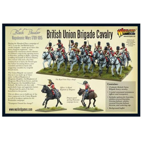 Black Powder British Union Brigade Cavalry Figures 18th & 19th Century Military Wargaming Plastic Model Kit