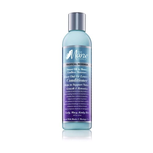 The Mane Choice Tropical Moringa Sweet Oil & Honey Endless Moisture Rinse Out or Leave In Conditioner, Detangles, Softens & Nourishes Dry, Brittle Hair, Helps Reduce Breakage & Smooth Frizz, 8 Oz